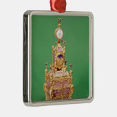Kabinettuhr, c.1766 silbernes ornament (Rechts)