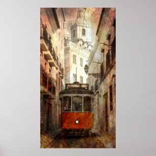 KABLECAR VON LISSABON POSTER