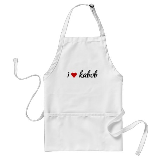 Kabob Liebe Herz I Kabob I Schürze (Vorne)