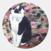 Kaboodles Katzenaufkleber Runder Aufkleber (Vorderseite)