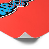 Kaboom! Explosive Pop Art Comic Blast Poster (Ecke)