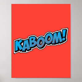 Kaboom! Explosive Pop Art Comic Blast Poster