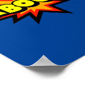 Kaboom! kühne Pop Art Comic Explosion Poster (Ecke)