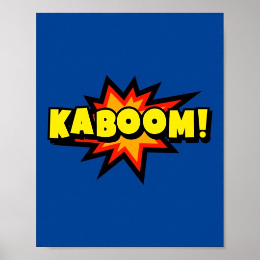 Kaboom! kühne Pop Art Comic Explosion Poster (Vorne)