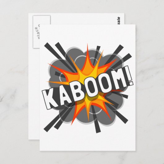 KABOOM! POSTKARTE (Vorne/Hinten)