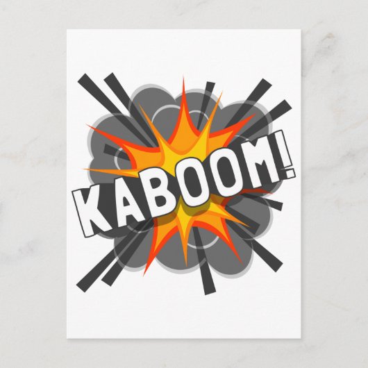 KABOOM! POSTKARTE (Vorderseite)