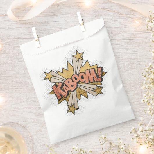 KABOOM! Vintages Comic Buch Steampunk Pop Kunst Geschenktütchen (Ausgeschnitten)
