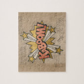 KABOOM! Vintages Comic Buch Steampunk Pop Kunst Puzzle (Vertikal)