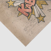 KABOOM! Vintages Comic Buch Steampunk Pop Kunst Seidenpapier (Ausschnitt)