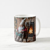 Kabouter kerst mok kaffeetasse (VorderseiteRechts)