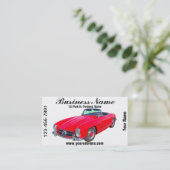 Kabriolett 1960 MERCEDES-BENZ 300 SL Visitenkarte (Stehend Vorderseite)