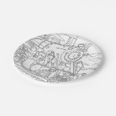 KABs Designpapierplatte Pappteller (Schrägansicht)