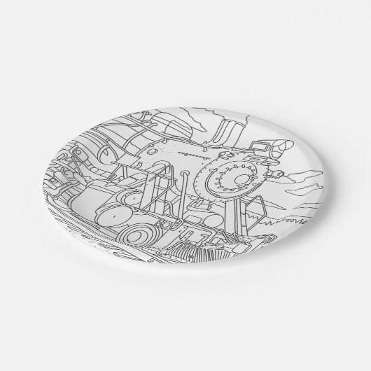 KABs Designpapierplatte Pappteller (Schrägansicht)