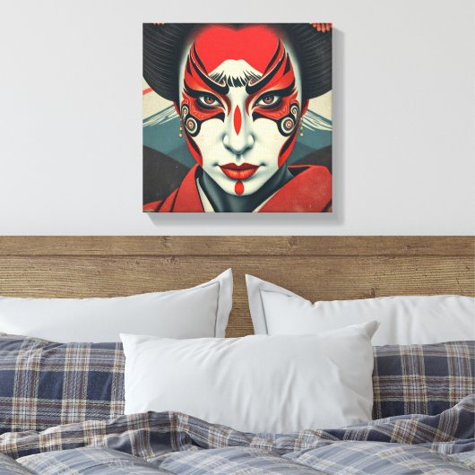 Kabuki 2 leinwanddruck (Insitu (Schlafzimmer))