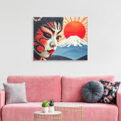 Kabuki 9 leinwanddruck (Insitu (Wohnzimmer))