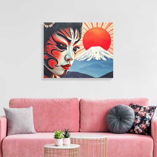 Kabuki 9 leinwanddruck (Insitu (Wohnzimmer))