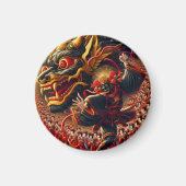 Kabuki-Drachen-Magnet Magnet (Vorne)
