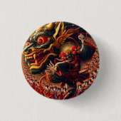 Kabuki Dragon Button (Vorderseite)