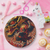 Kabuki Dragon Pappteller (Party)