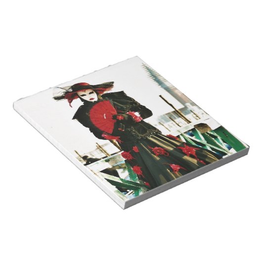 Kabuki Geisha Design Notizblock (angewinkelt)