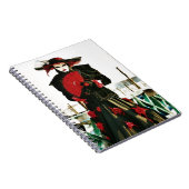 Kabuki Geisha Design Notizblock (Rechte Seite)