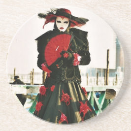 Kabuki Geisha Design Sandstein Untersetzer