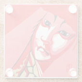 Kabuki Glass Untersetzer Square (Rückseite)