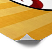 Kabuki japanische Schauspielerin Folk Art Poster (Ecke)