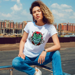 Kabuki Oni Maske und Skull T-Shirt