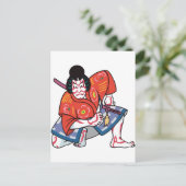 Kabuki Schauspieler Postkarte (Stehend Vorderseite)
