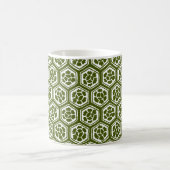 Kabuki-Stil - Blume in grün Kaffeetasse (Mittel)