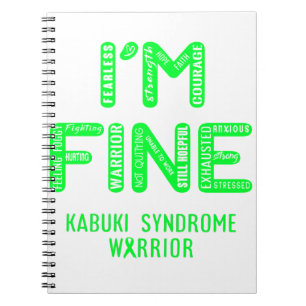 Kabuki-Syndrom Kriegrior - I AM FINE Notizblock