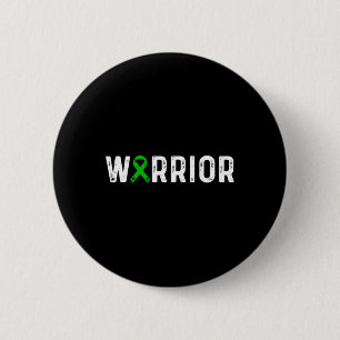 Kabuki-Syndrom Warrior Awareness Green Ribbon Kid Button