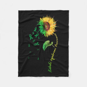 Kabuki Syndrome Awareness Sunflower Down Syndrome Fleecedecke