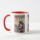 KABUKI , Toyohara,kunichika Tasse (Links)