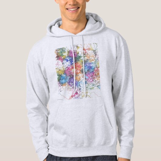 Kabul Afghanistan City Map Hoodie (Vorderseite)