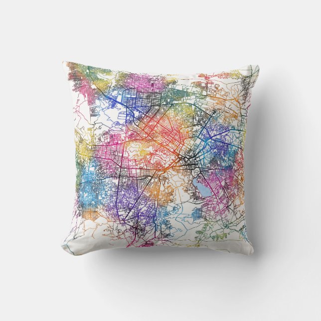 Kabul Afghanistan City Map Kissen (Vorderseite)