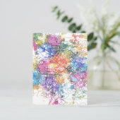 Kabul Afghanistan City Map Postkarte (Stehend Vorderseite)