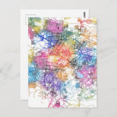 Kabul Afghanistan City Map Postkarte (Vorne/Hinten)