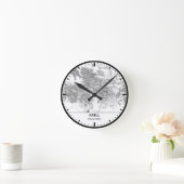 Kabul Clock City Line Art Runde Wanduhr (Zuhause)