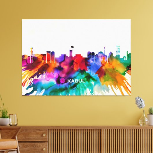 Kabul Skyline Leinwanddruck (Insitu (Wohnzimmer))