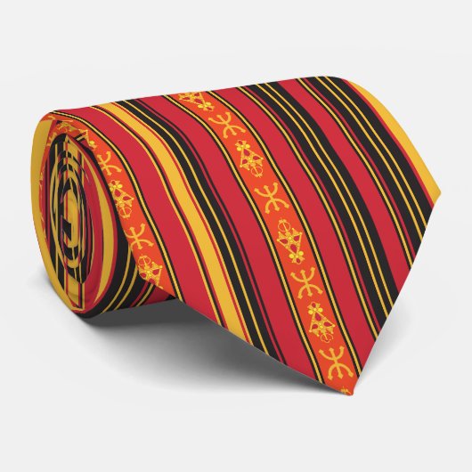 KABYLE-AMAZIGH-MOTIV-KRAWATTE-SYMBOL KRAWATTE (Gerollt)