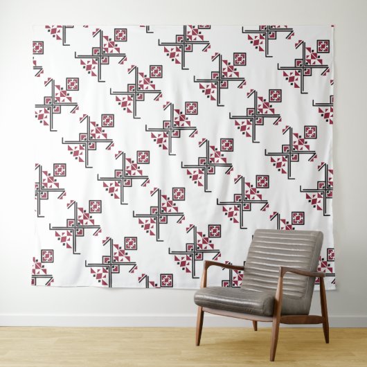 Kabylmuster Wandteppich (Beispiel (Horizontal))