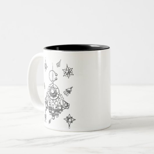 Kabylschmuck Zweifarbige Tasse (Vorderseite Links)