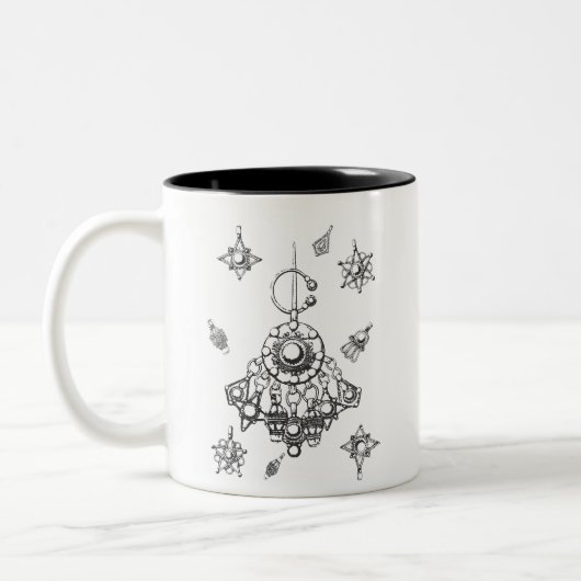 Kabylschmuck Zweifarbige Tasse (Links)