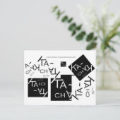 KACHAK GALLERY LOGO - POSTCARDS POSTKARTE (Stehend Vorderseite)