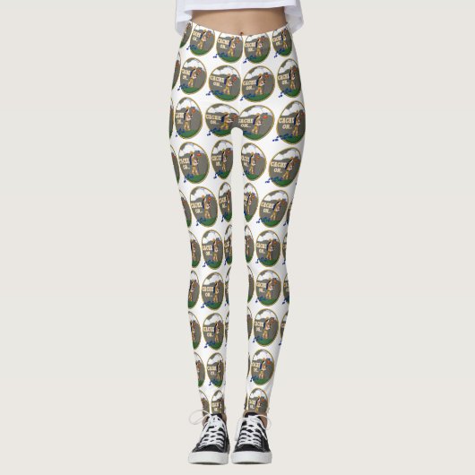 KACHE ÜBER GIRL - GEOCACHTE Leggings (Vorderseite)