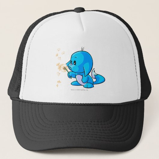 Kacheek Blau Truckerkappe (Vorderseite)