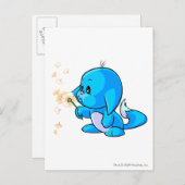 Kacheek Blue Postkarte (Vorne/Hinten)