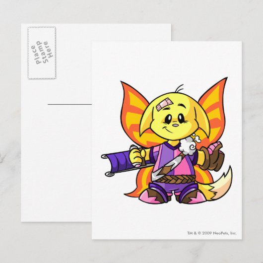 Kacheek Faerieland Player Postkarte (Vorne/Hinten)